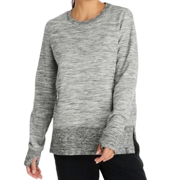L.L. Bean Sweaters - L.L. Bean Athleisure Soft Stretchy Relaxed Long Sleeve Comfy Sweatshirt Top Grey